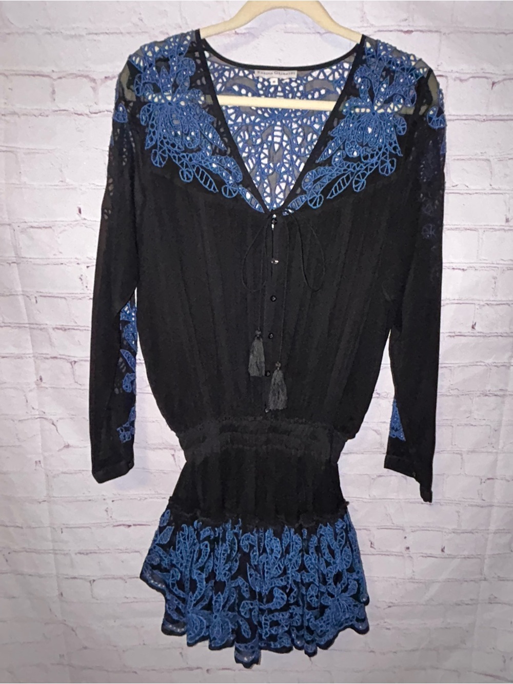 Karina Grimaldi silk mini dress size M